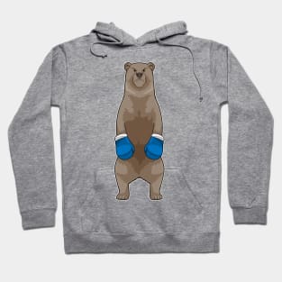 Bear as Boxer with Boxing gloves Hoodie